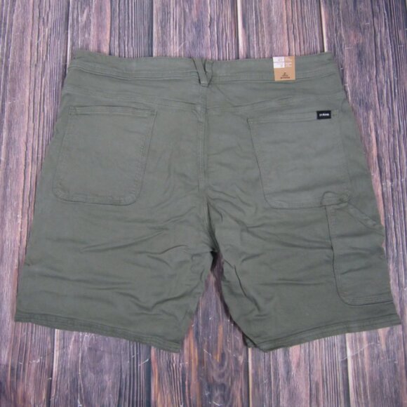 PraNa NEW NWT Mens 40 9" Inseam Station Shorts Green Hiking Outdoors - Picture 3 of 4